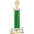 Premium Single Green Carbon Fiber Year Insert Trophy