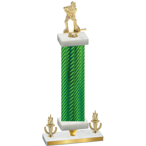 Premium Single Green Carbon Fiber Victory Hockey Trophy