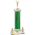 Premium Single Green Carbon Fiber Victory Victory Trophy