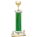 Premium Single Green Carbon Fiber Year Victory Trophy