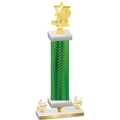 Premium Single Green Carbon Fiber Fourth Place Pickleball Trophy