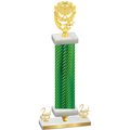 Premium Single Green Carbon Fiber Second Place Pickleball Trophy