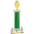 Premium Single Green Carbon Fiber Victory Pickleball Trophy