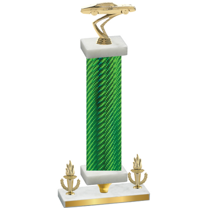 Premium Single Green Carbon Fiber Victory Cars Trophy