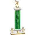 Premium Single Green Carbon Fiber Victory Shooter Trophy