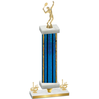 Premium Single Blue Glacier First Place Tennis Trophy