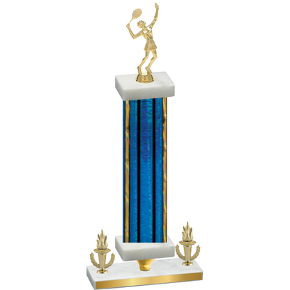 Premium Single Blue Glacier Victory Tennis Trophy