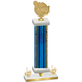 Premium Single Blue Glacier First Place Tennis Trophy