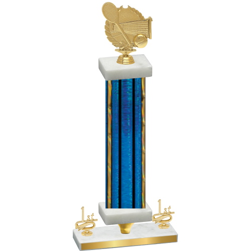 Premium Single Blue Glacier First Place Tennis Trophy