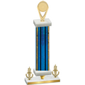 Premium Single Blue Glacier Victory Insert Trophy