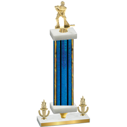 Premium Single Blue Glacier Victory Hockey Trophy