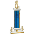 Premium Single Blue Glacier Victory Hockey Trophy