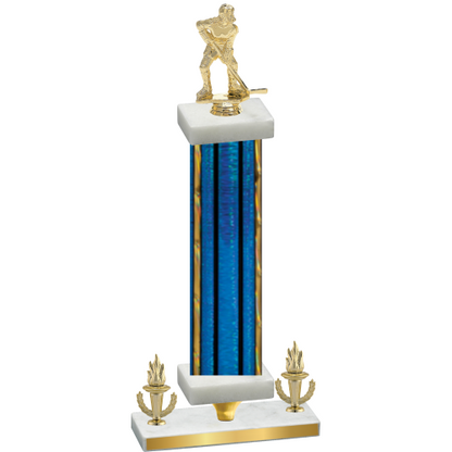 Premium Single Blue Glacier Victory Hockey Trophy