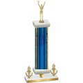 Premium Single Blue Glacier Victory Victory Trophy