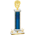 Premium Single Blue Glacier Second Place Pickleball Trophy