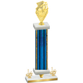 Premium Single Blue Glacier First Place Pickleball Trophy
