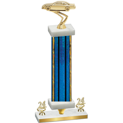 Premium Single Blue Glacier Year Cars Trophy
