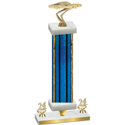 Premium Single Blue Glacier Year Cars Trophy