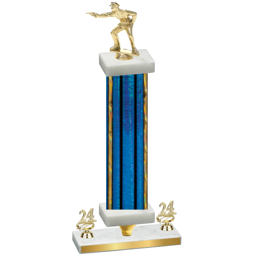 Premium Single Blue Glacier Year Shooter Trophy