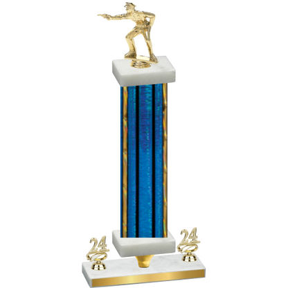 Premium Single Blue Glacier Year Shooter Trophy