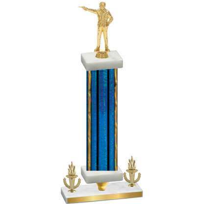 Premium Single Blue Glacier Victory Shooter Trophy