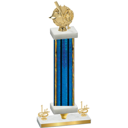 Premium Single Blue Glacier First Place Baseball Trophy