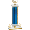 Premium Single Blue Glacier Third Place Academics Trophy