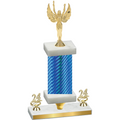 Premium Single Blue Carbon Fiber Year Victory Trophy