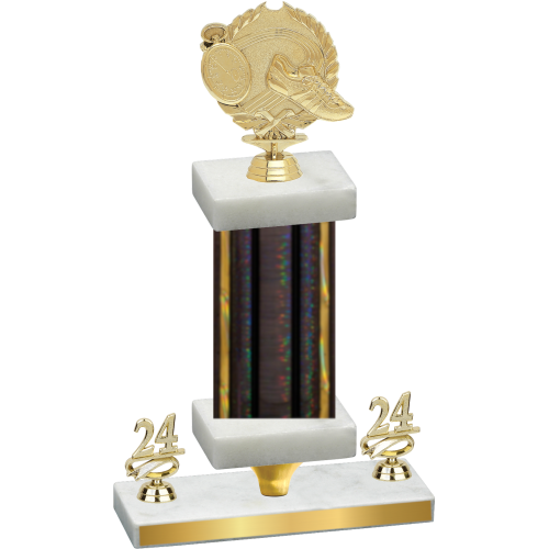 Premium Single Black Glacier Year Running Trophy