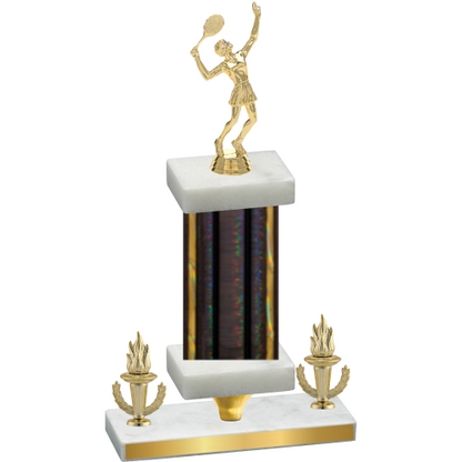 Premium Single Black Glacier Victory Tennis Trophy