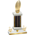 Premium Single Black Glacier Second Place Football Trophy