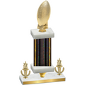 Premium Single Black Glacier Victory Football Trophy