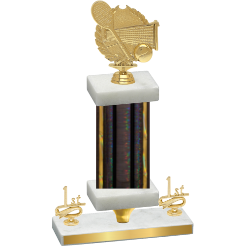 Premium Single Black Glacier First Place Tennis Trophy