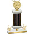 Premium Single Black Glacier Second Place Bowling Trophy