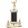 Premium Single Black Glacier Victory Volleyball Trophy