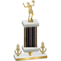 Premium Single Black Glacier Victory Volleyball Trophy