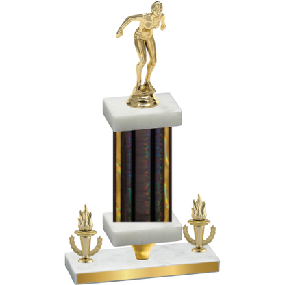 Premium Single Black Glacier Victory Tennis Trophy