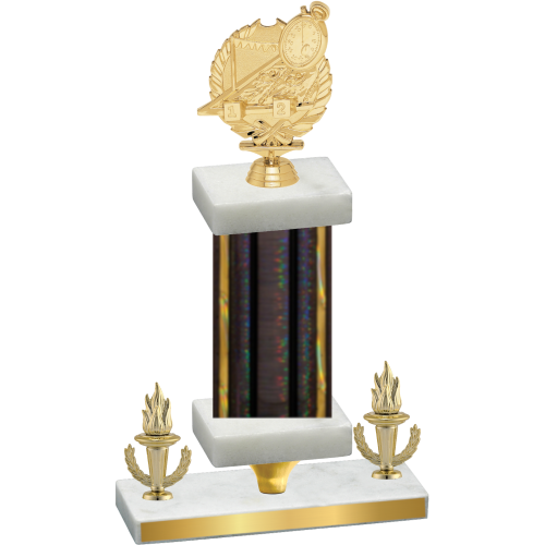 Premium Single Black Glacier Victory Swimming Trophy