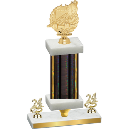 Premium Single Black Glacier Year Swimming Trophy