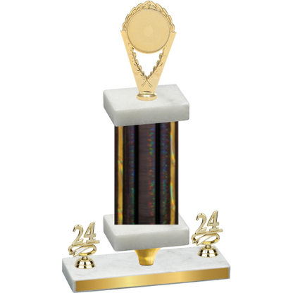 Premium Single Black Glacier Year Insert Trophy