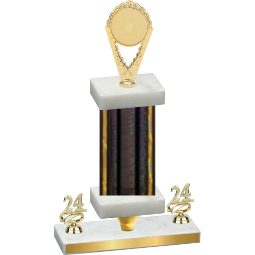 Premium Single Black Glacier Year Insert Trophy