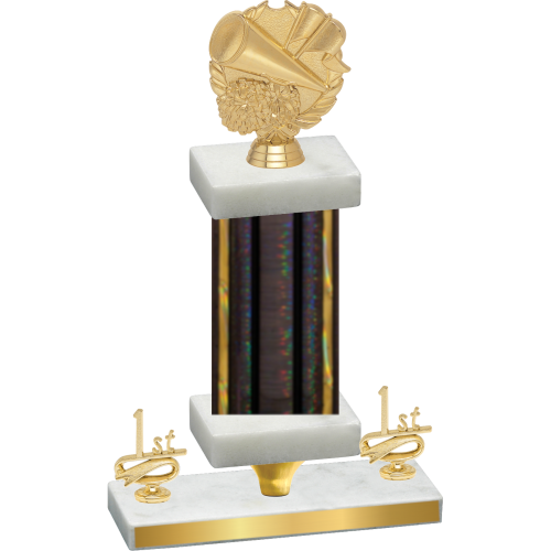Premium Single Black Glacier First Place Cheerleading Trophy