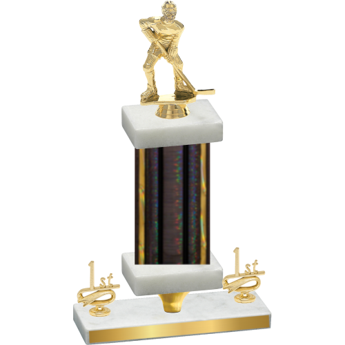 Premium Single Black Glacier First Place Hockey Trophy