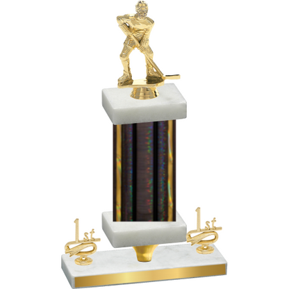 Premium Single Black Glacier First Place Hockey Trophy