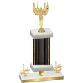 Premium Single Black Glacier First Place Victory Trophy