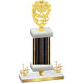 Premium Single Black Glacier First Place Pickleball Trophy