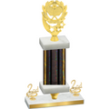 Premium Single Black Glacier Second Place Pickleball Trophy