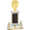 Premium Single Black Glacier Victory Pickleball Trophy