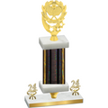 Premium Single Black Glacier Year Pickleball Trophy