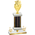 Premium Single Black Glacier Second Place Pickleball Trophy